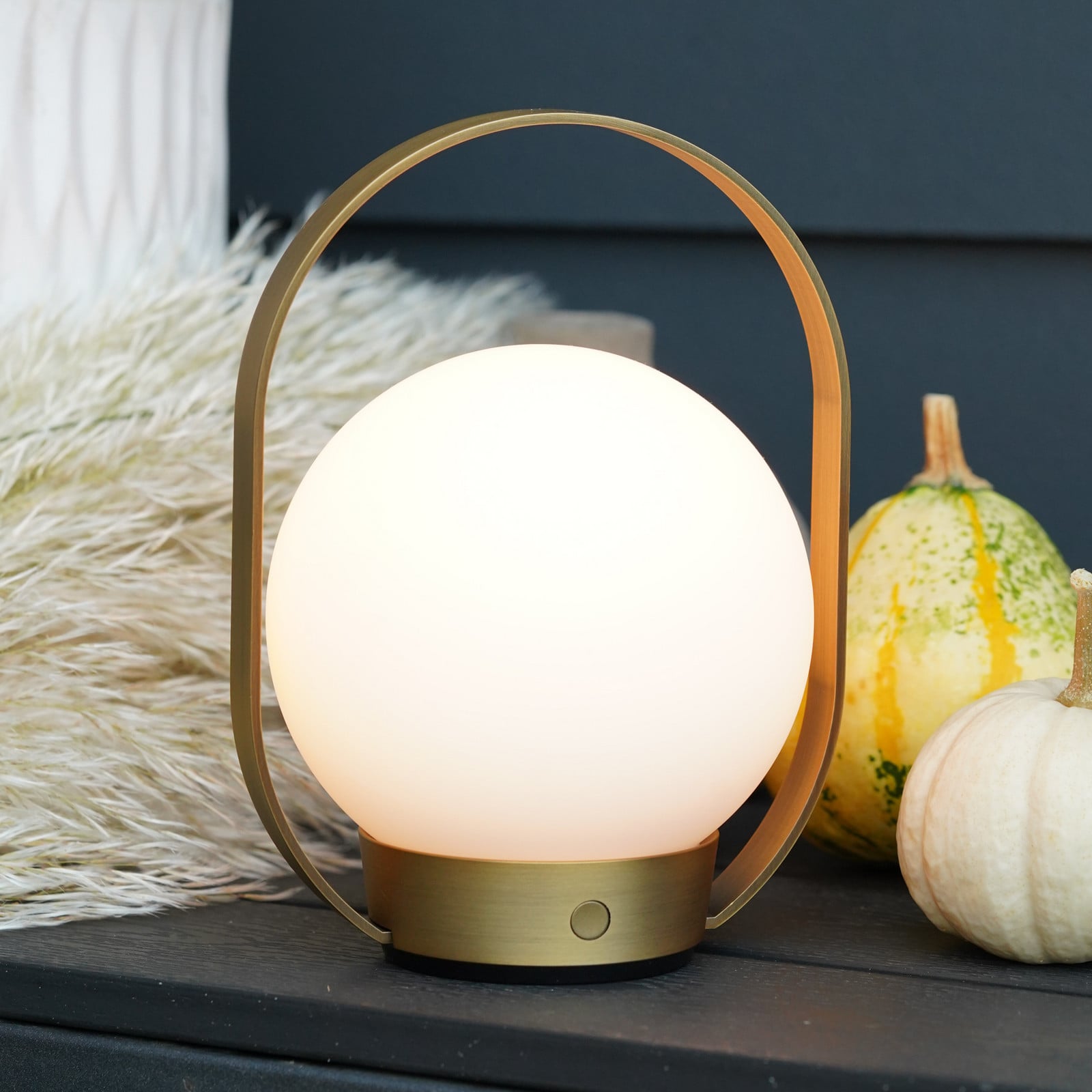 Palla T1 Portable Bordslampa Burnished Brass - Antidark - Sovrum - Aluminium