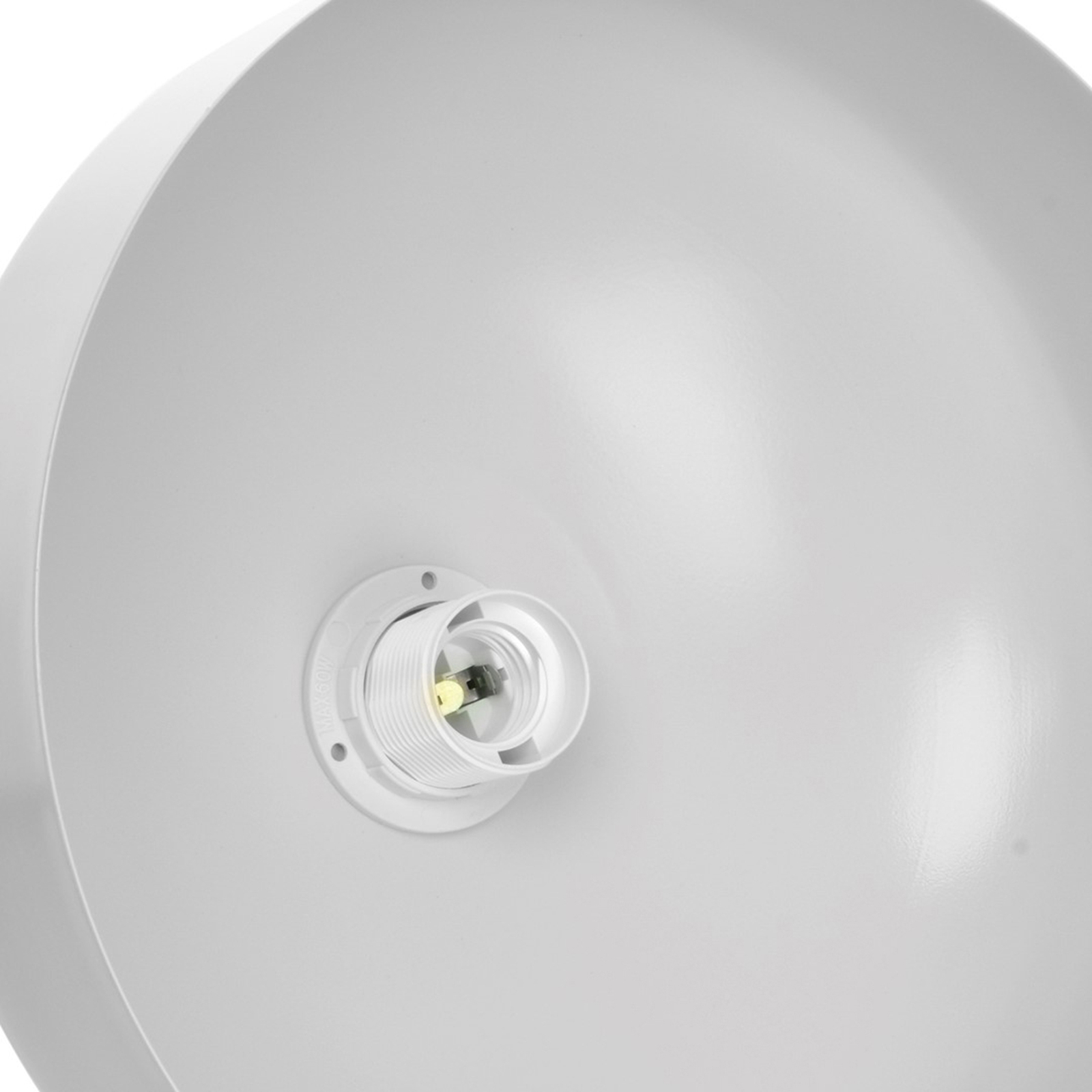 Malmo pendant light, white lampshade
