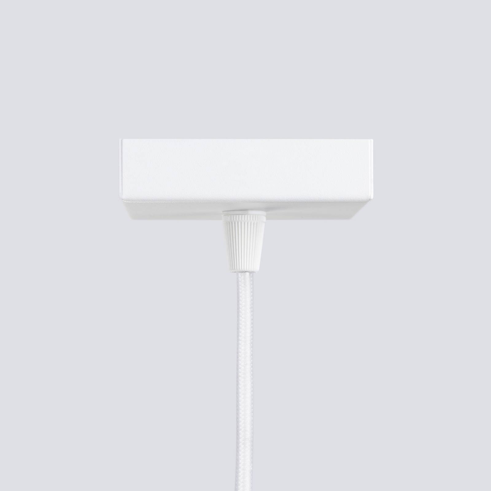 Lampa wisząca Carbon, biała, Ø 6 cm, aluminium