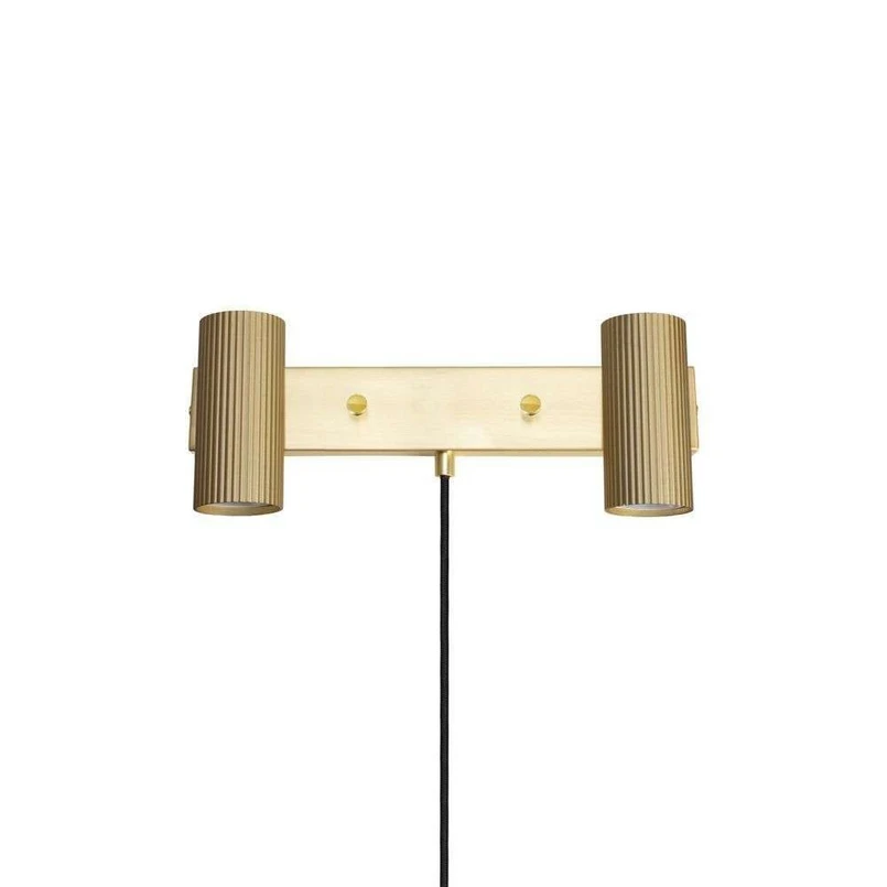 Globen Lighting – Hubble 2 Vägglampa Brushed Brass