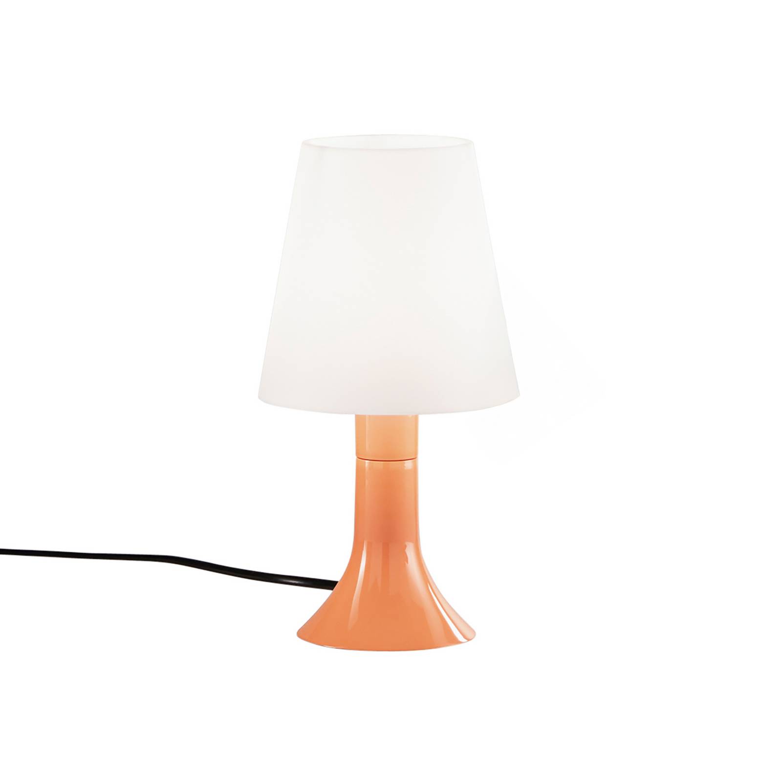 Luce Ambiente Design Tafellamp BINGO Lumetto, oranje/wit, 24,5 cm, kunststof