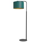 Soho floor lamp, cylindrical, curved, green/gold