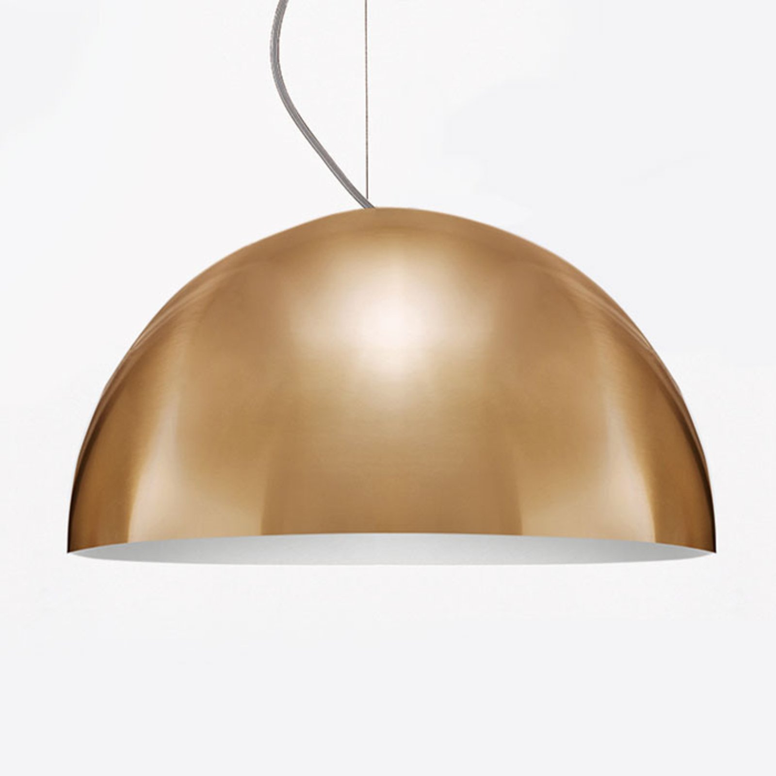Oluce SONORA - gold-coloured pendant light, 50 cm