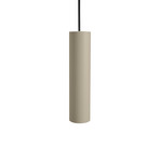 Tube Flex hængelampe, højde 25 cm, beige, metal – Antidark