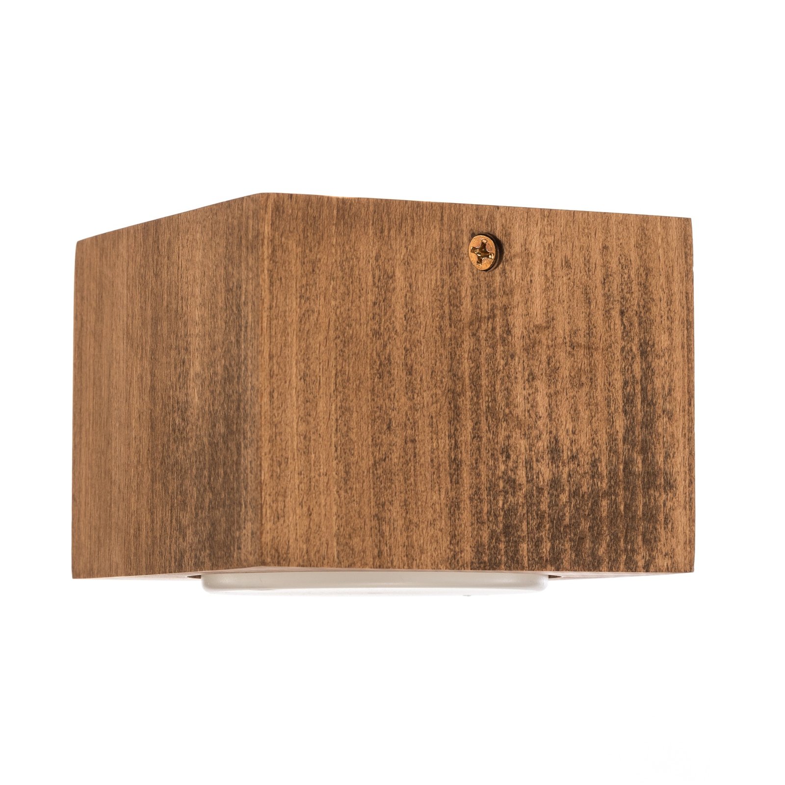 Envostar Ernest downlight GX53 en bois, angulaire