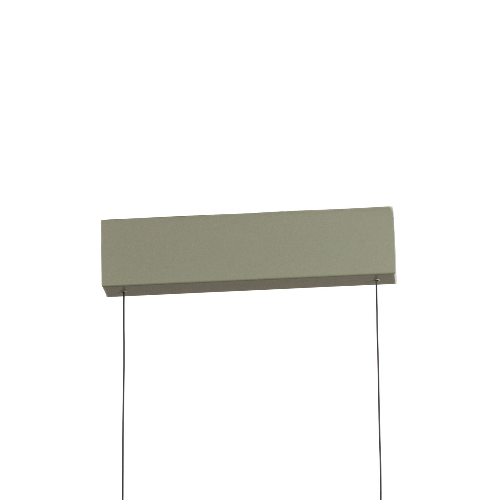 LED pendant light BAR, olive green, length 150 cm, metal, 32 W