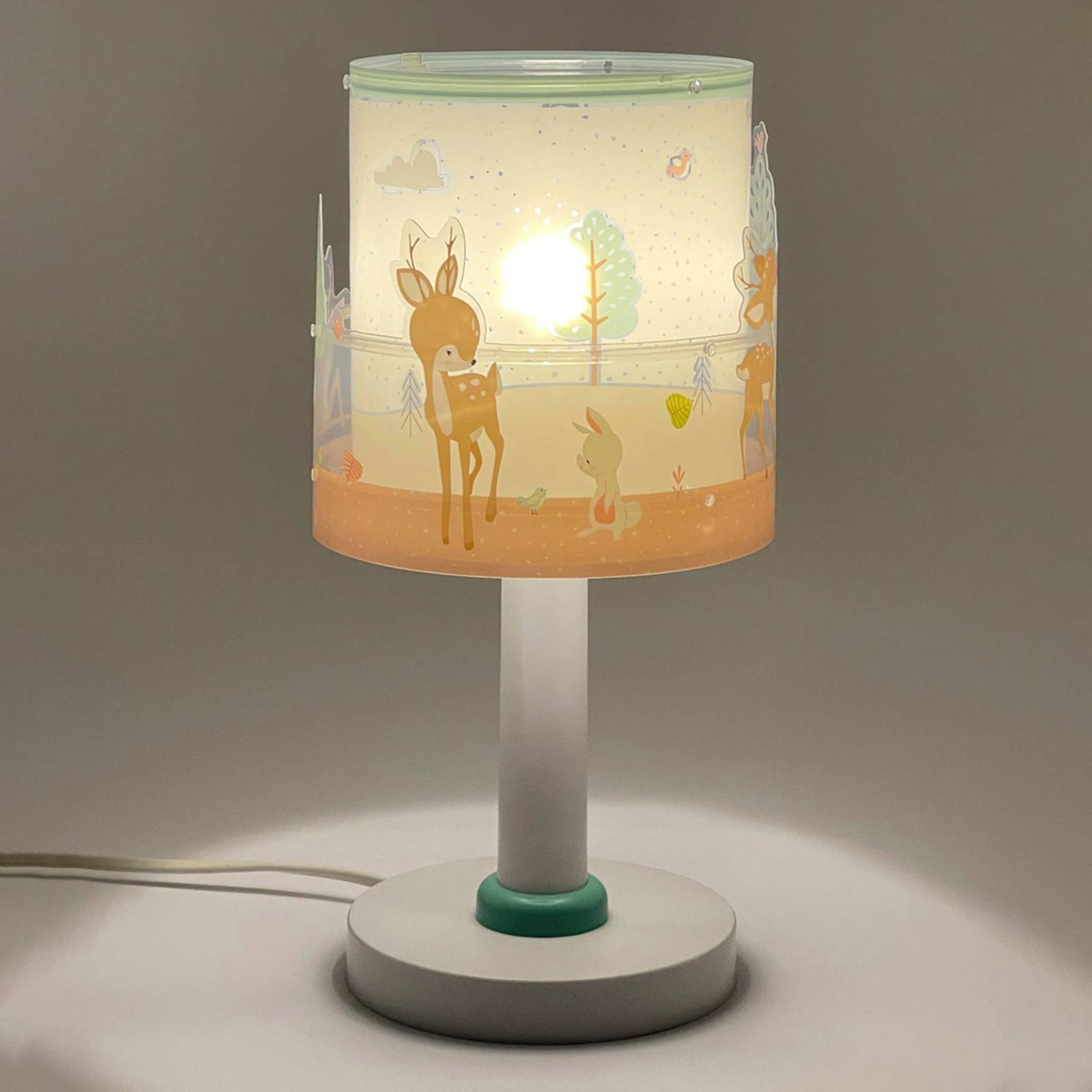 Kinder-Tischleuchte Loving Deer, G4, Ø 15 cm günstig online kaufen