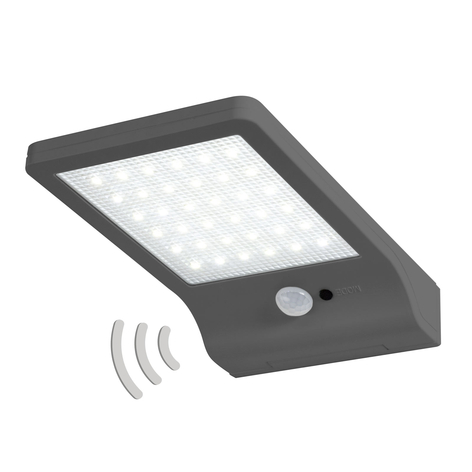 LEDVANCE DoorLED LED-Solar-Wandleuchte in Silber