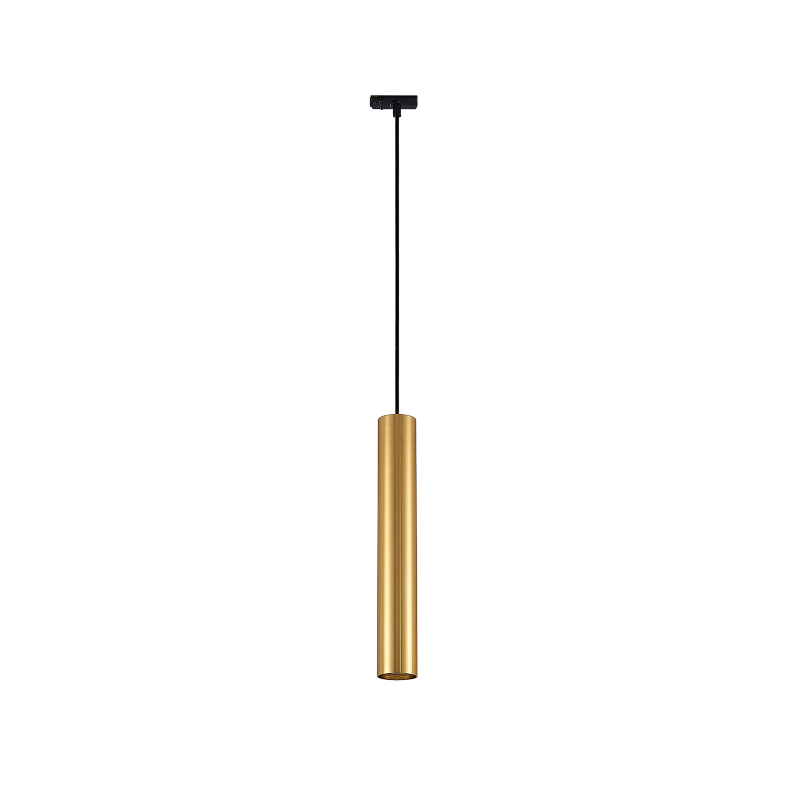 Lindby track lighting system set Linaro, pendant, 3-bulb, gold