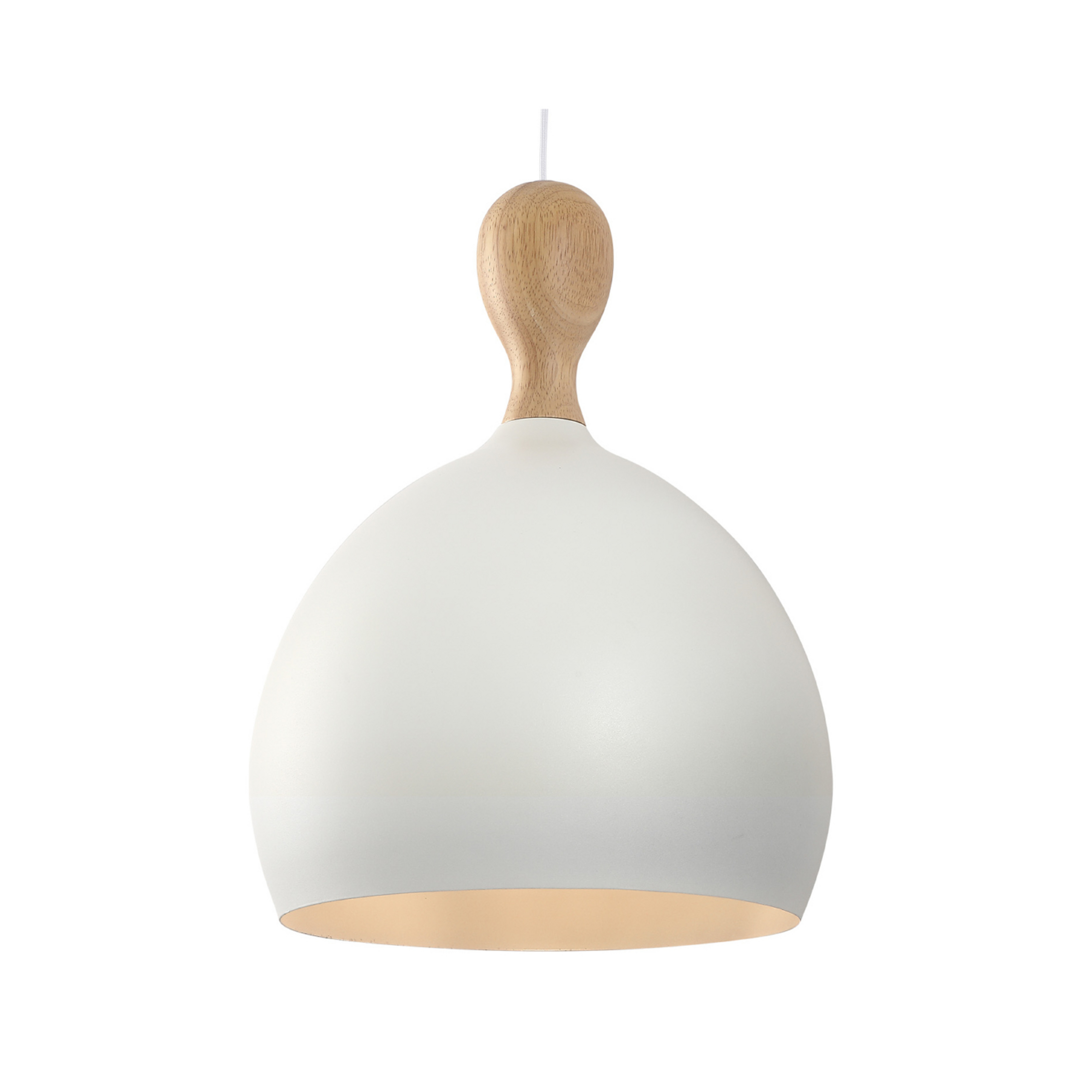 Dueodde hængelampe, hvid, Ø 39 cm, metal, E27 – Halo Design