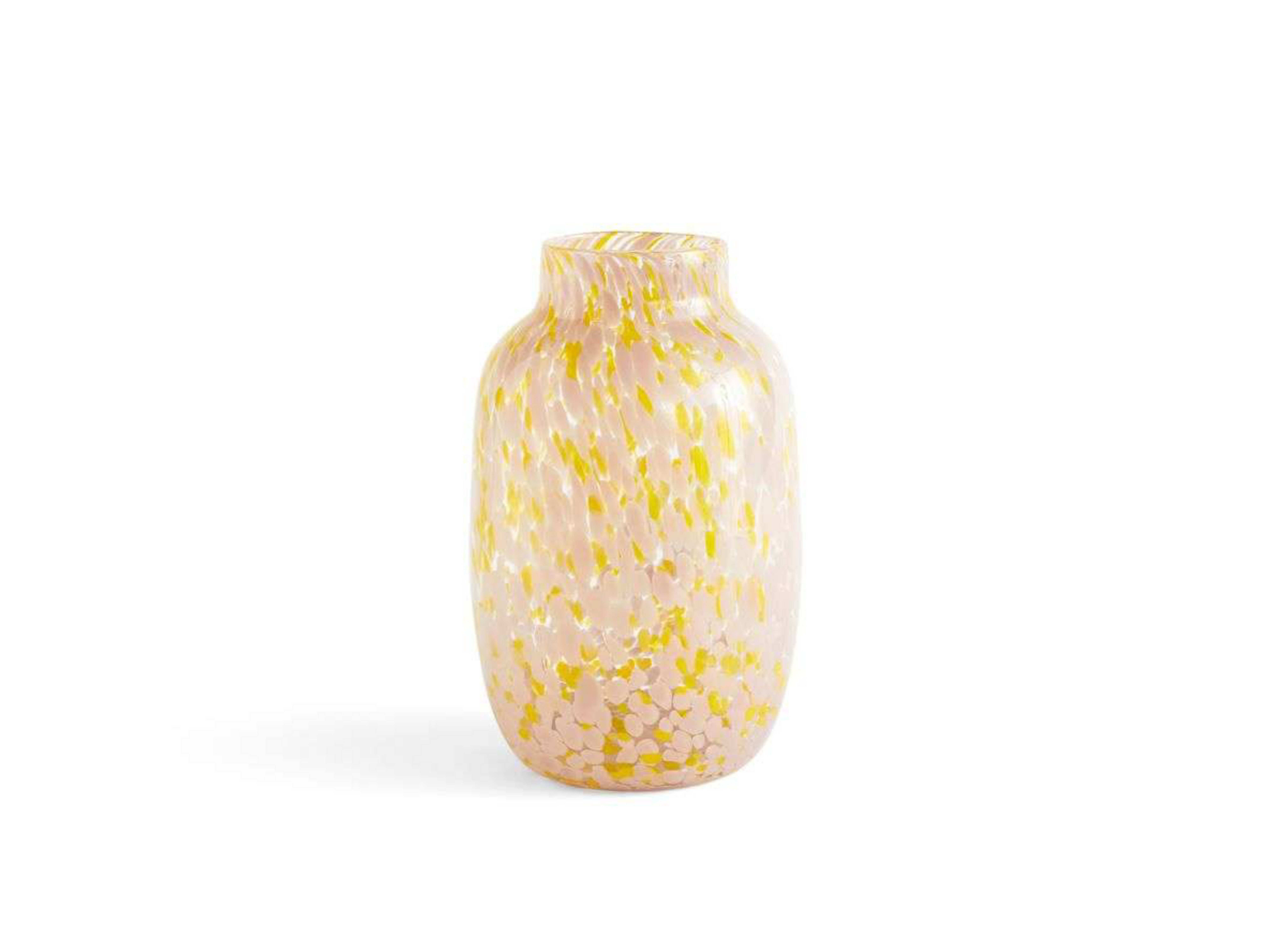 Splash Vase Round Large Light Pink/Yellow - Hay