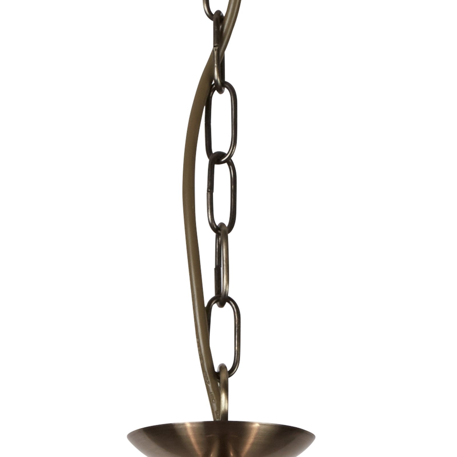 Függő lámpa Bistro II, 3-izzós kerek, antik réz