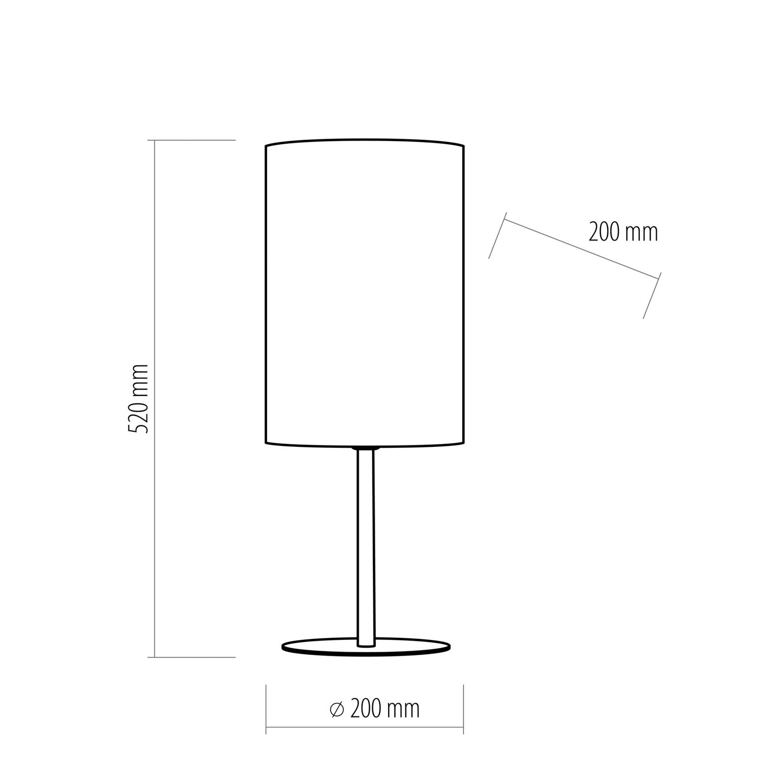 Lampa stołowa Tercino klosz pomarańczowy