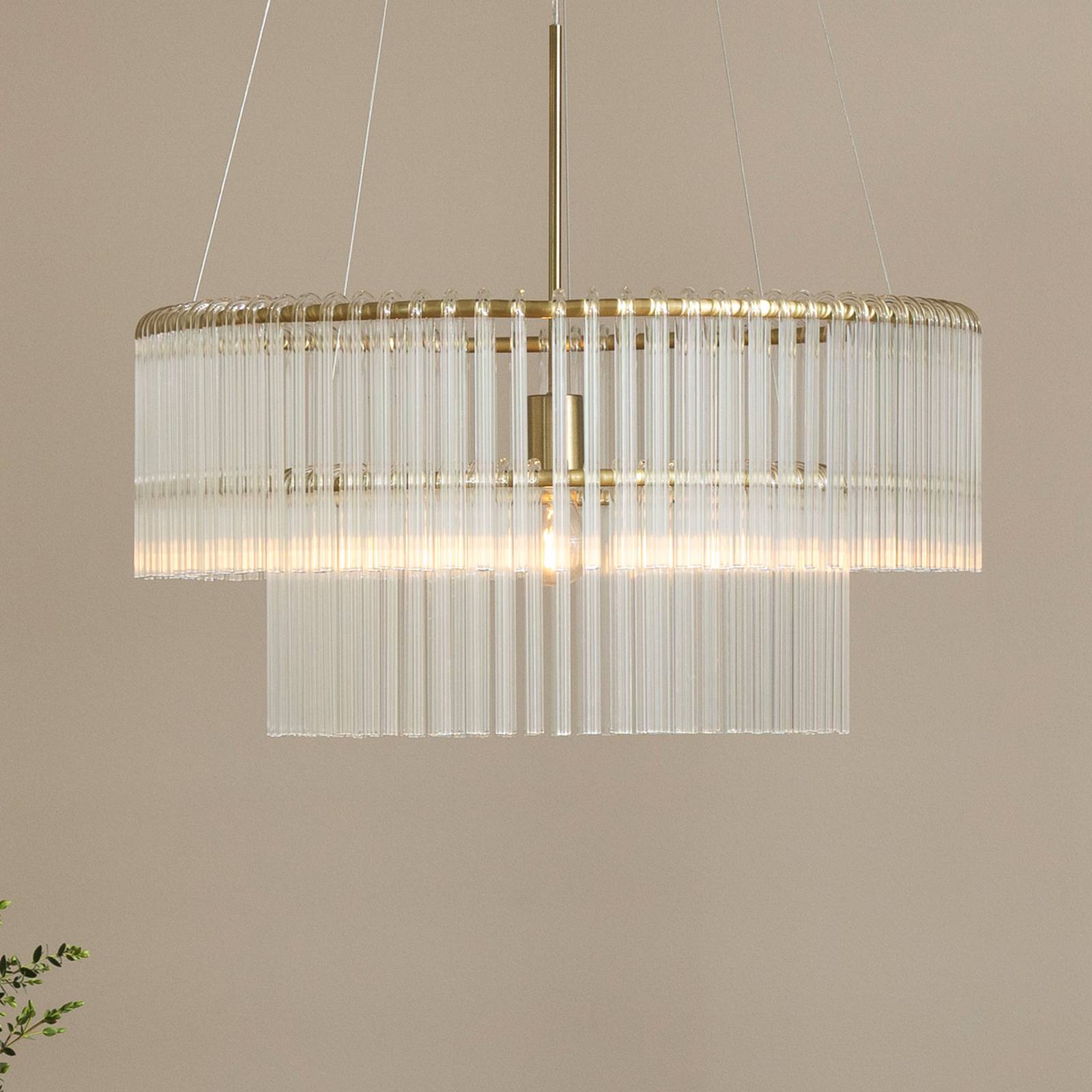  Globen Lighting Globen Lighting żyrandol Hook 60, Szkło, Przezroczysta 