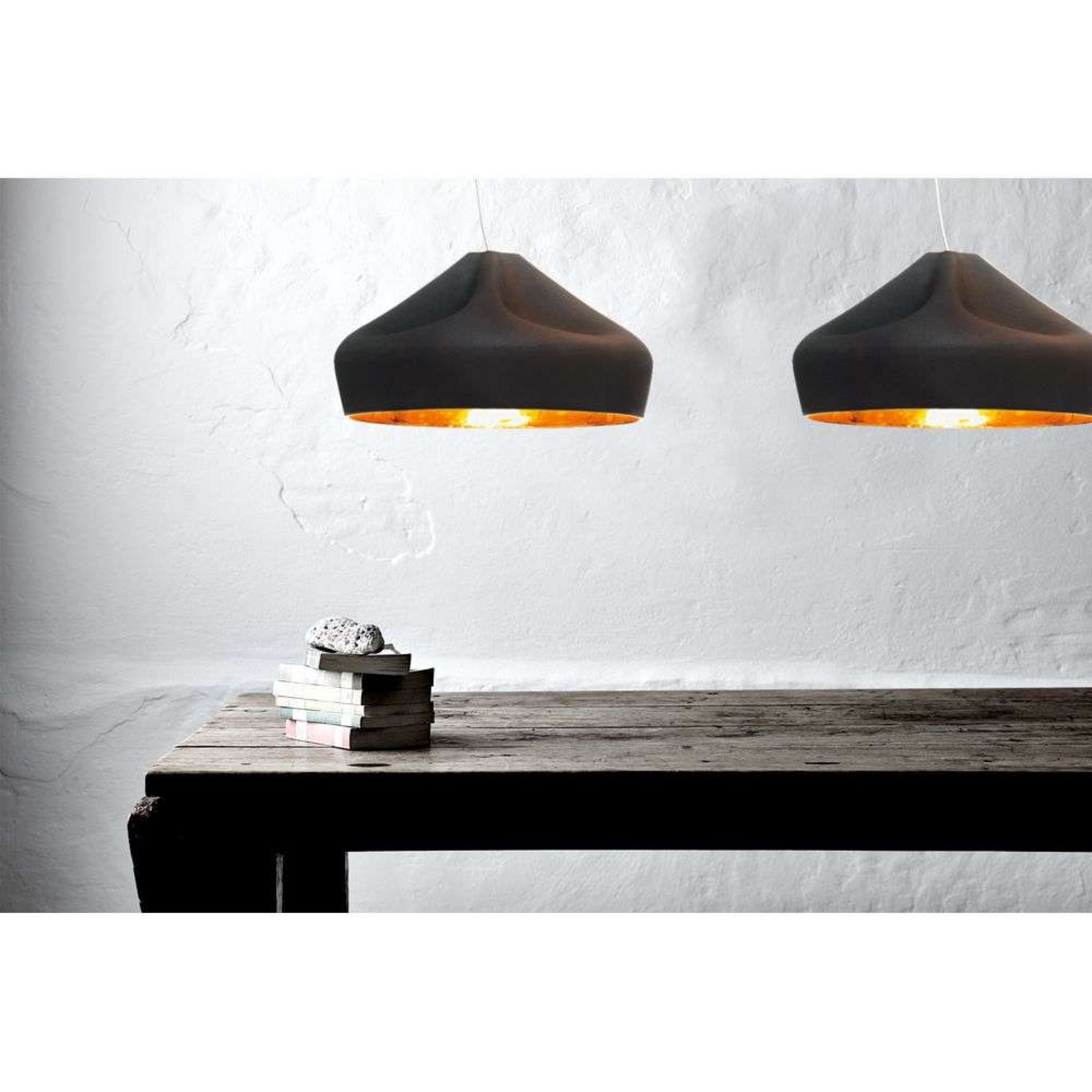 Pleat Box 47 LED Pendant Black/Gold - Marset