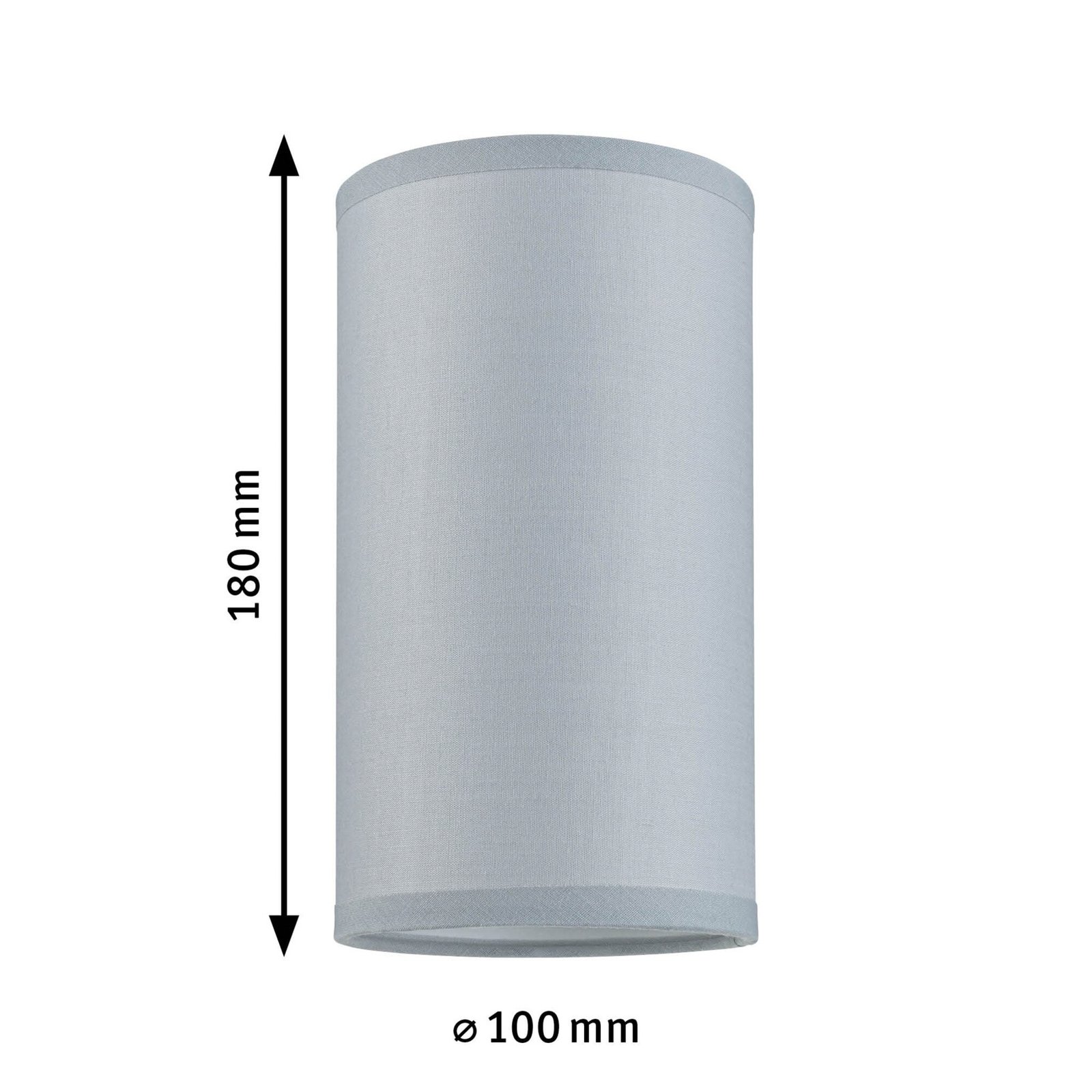 Paulmann lampshade U-Rail Valerio 2Easy, grey, Ø 10 cm