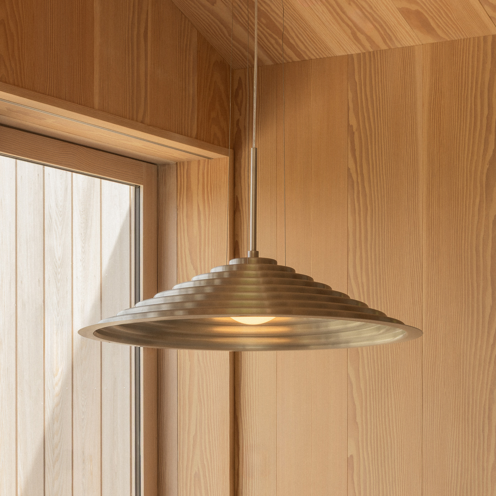 Chancery LED-riippuvalaisin, Ø 75 cm, alumiinivärinen - Audo