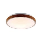 Mendosa Ceiling Lamp Wood/White - Lindby