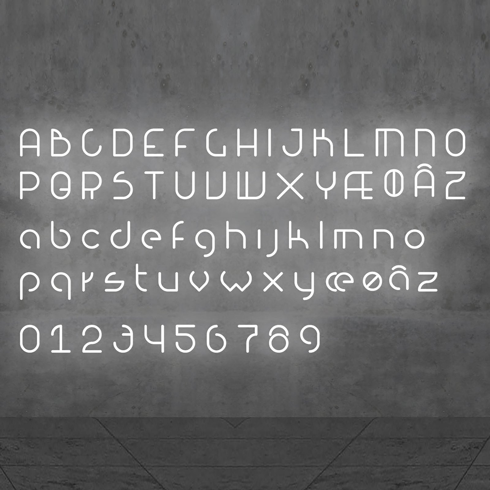 Artemide Alphabet of Light muur kleine letter y