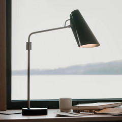 Lampada da tavolo Northern Birdy Swing nero/acciaio