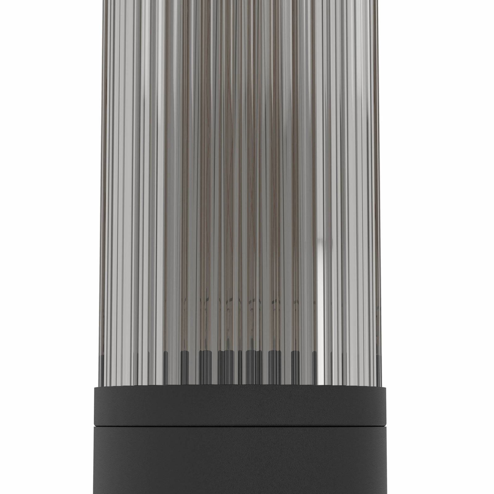 Kinkiet zewnętrzny Salle, wysokość 31 cm, czarny, aluminium