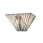 Wandleuchte Alderley, Tiffany-Stil, vintage bronze