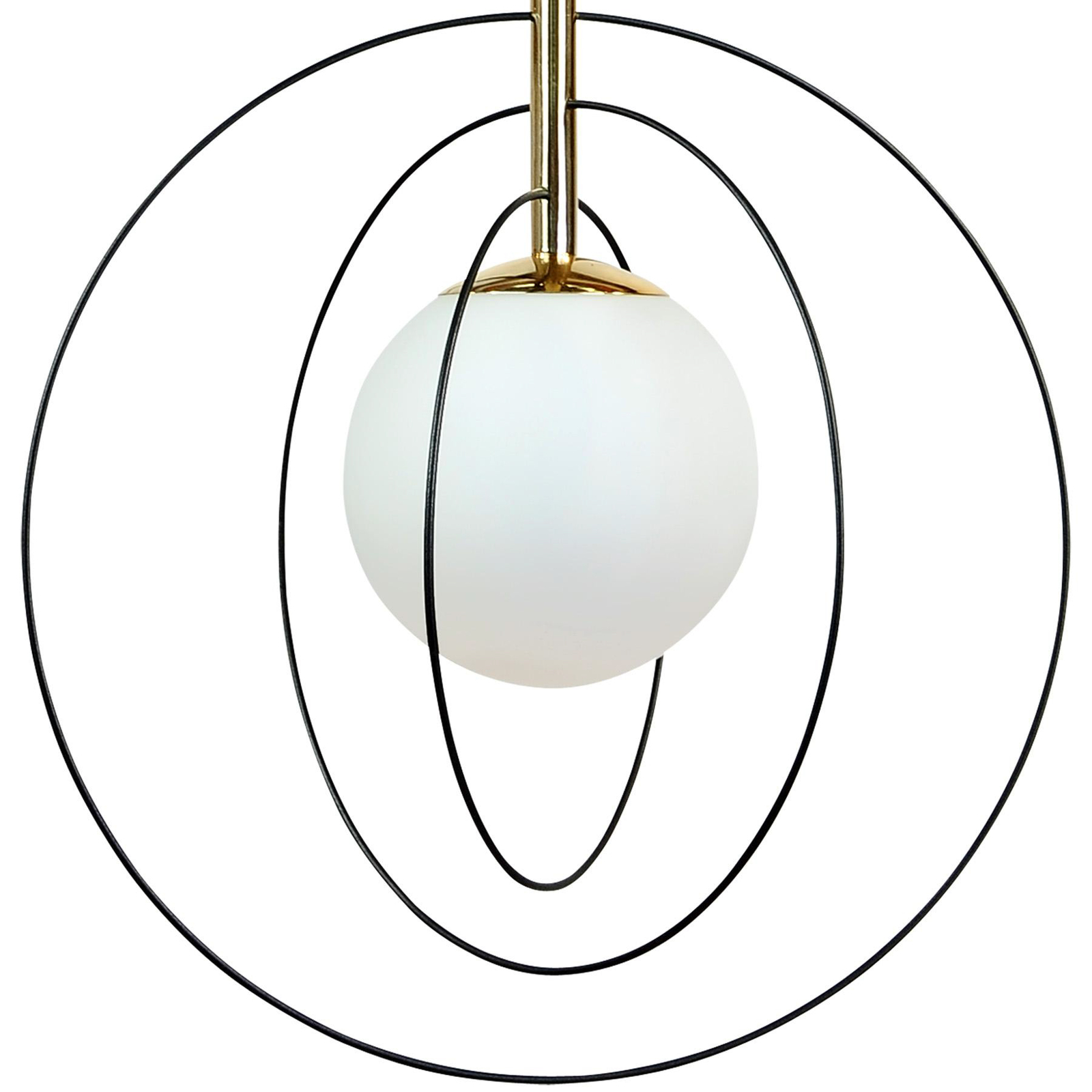 Euluna plafoniera Spinn, a 1 luce, vetro, Ø 35 cm