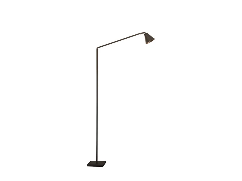 Nemo - Lampadaire Untitled Reading Cone, noir/or  Lighting