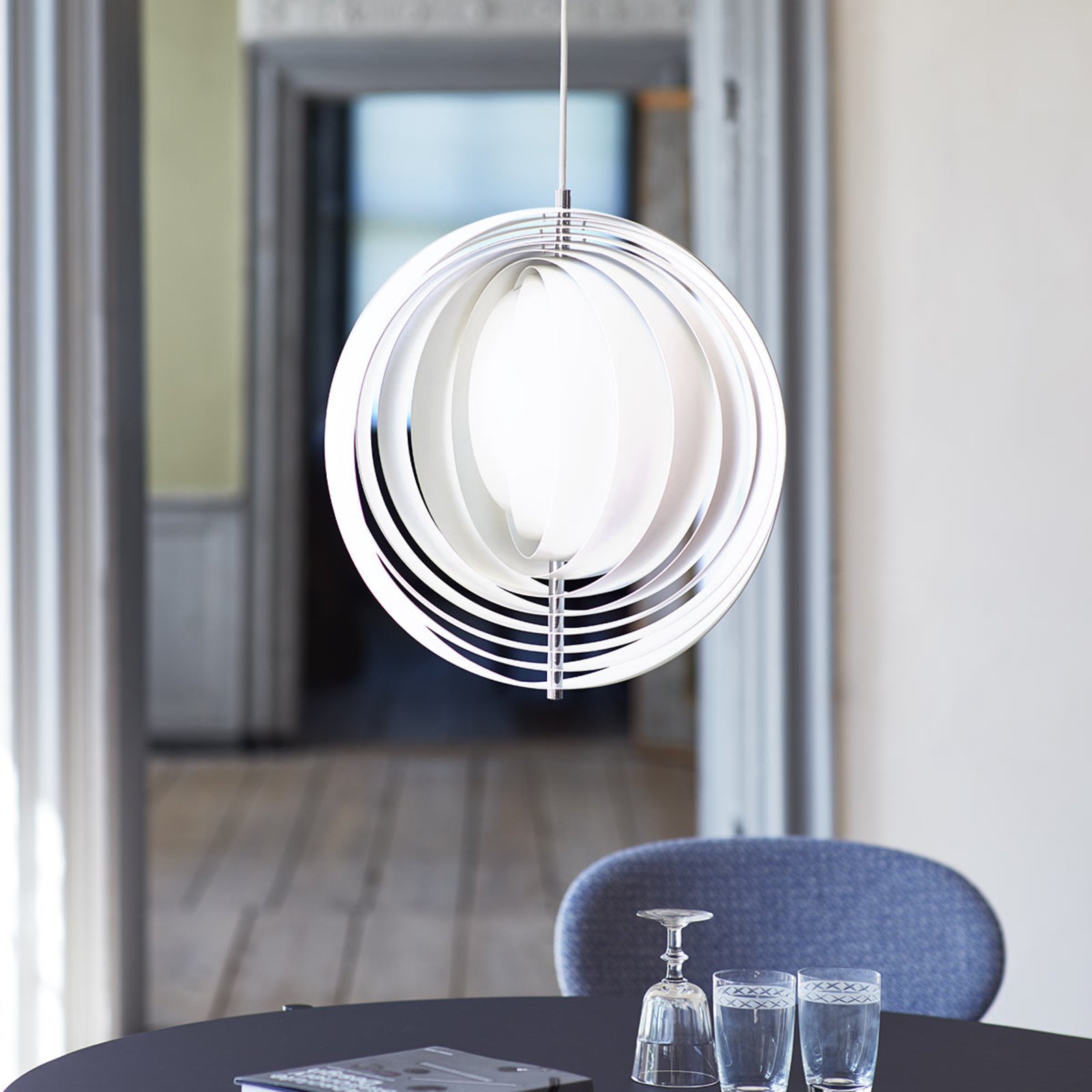 Moon Suspension Ø44,5 Blanc - Verpan