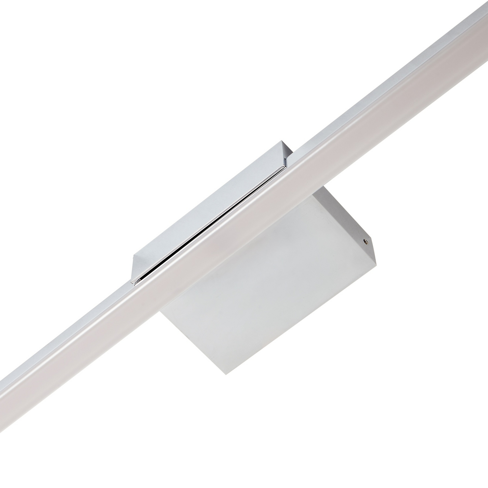 Lucande LED-Spiegellampe Kivana, chrom, Metall, 120cm, IP44