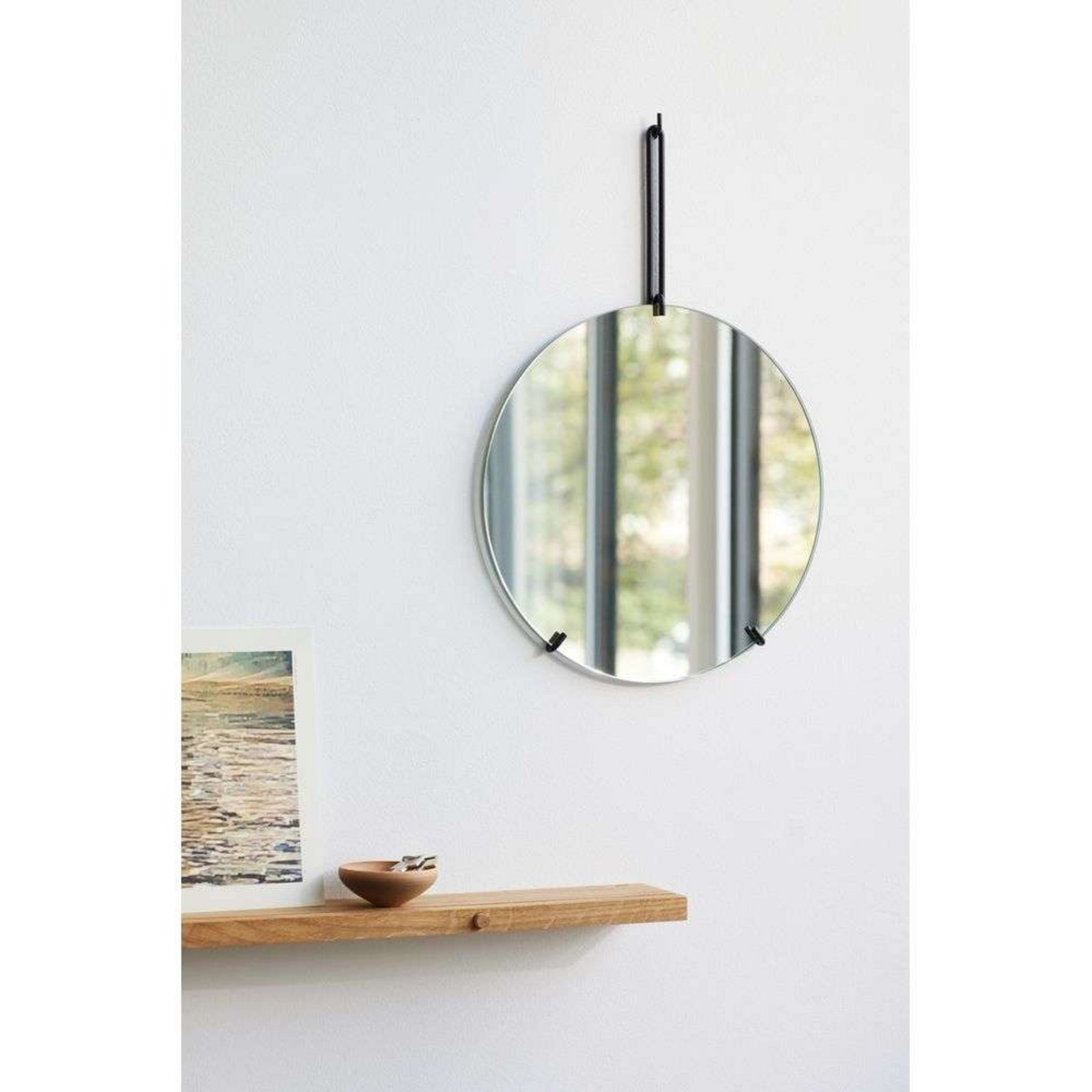 Wall Mirror Ø30 Black - Moebe