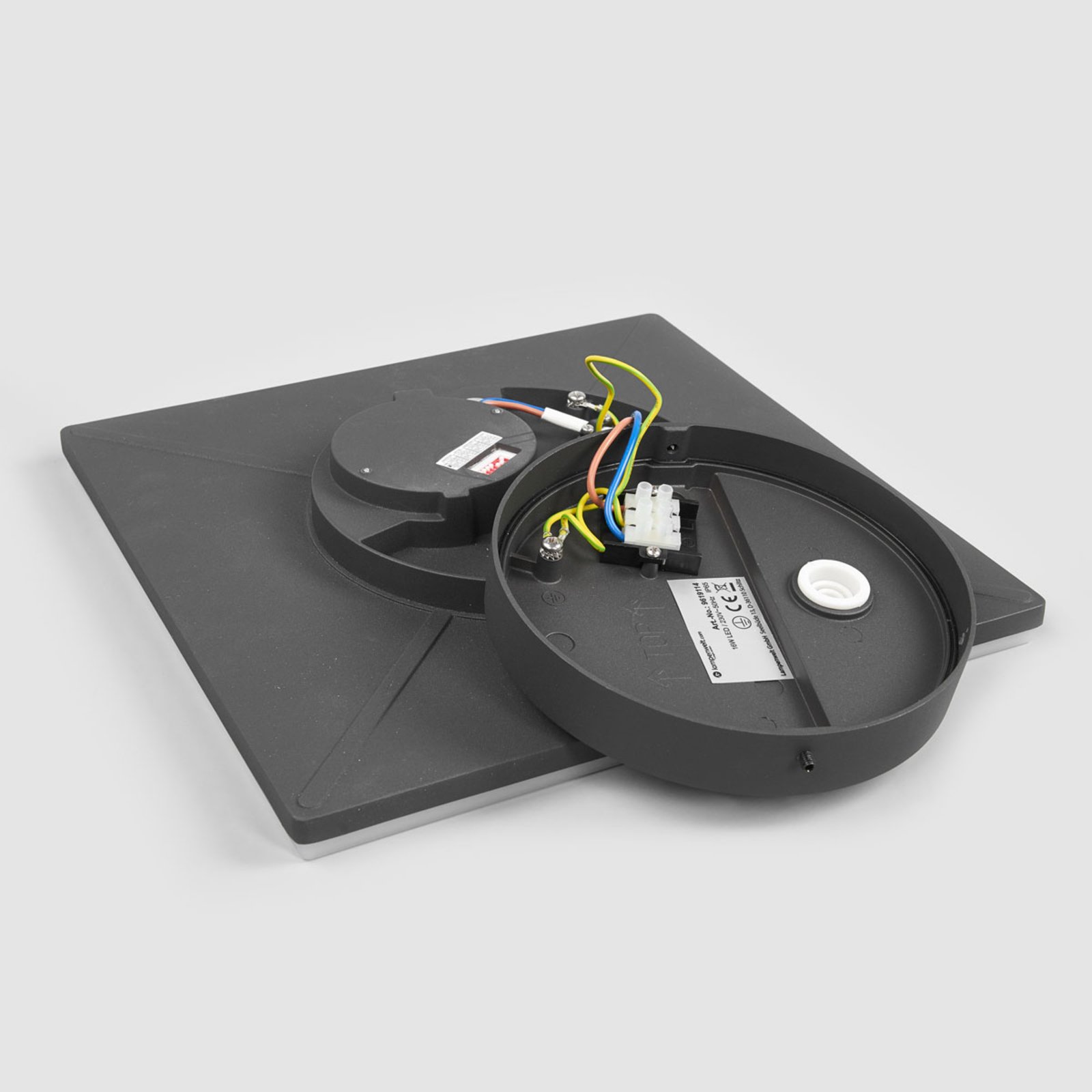 Henni Udendørs Lámpara de Techo w/Sensor Dark Grey/White - Lucande