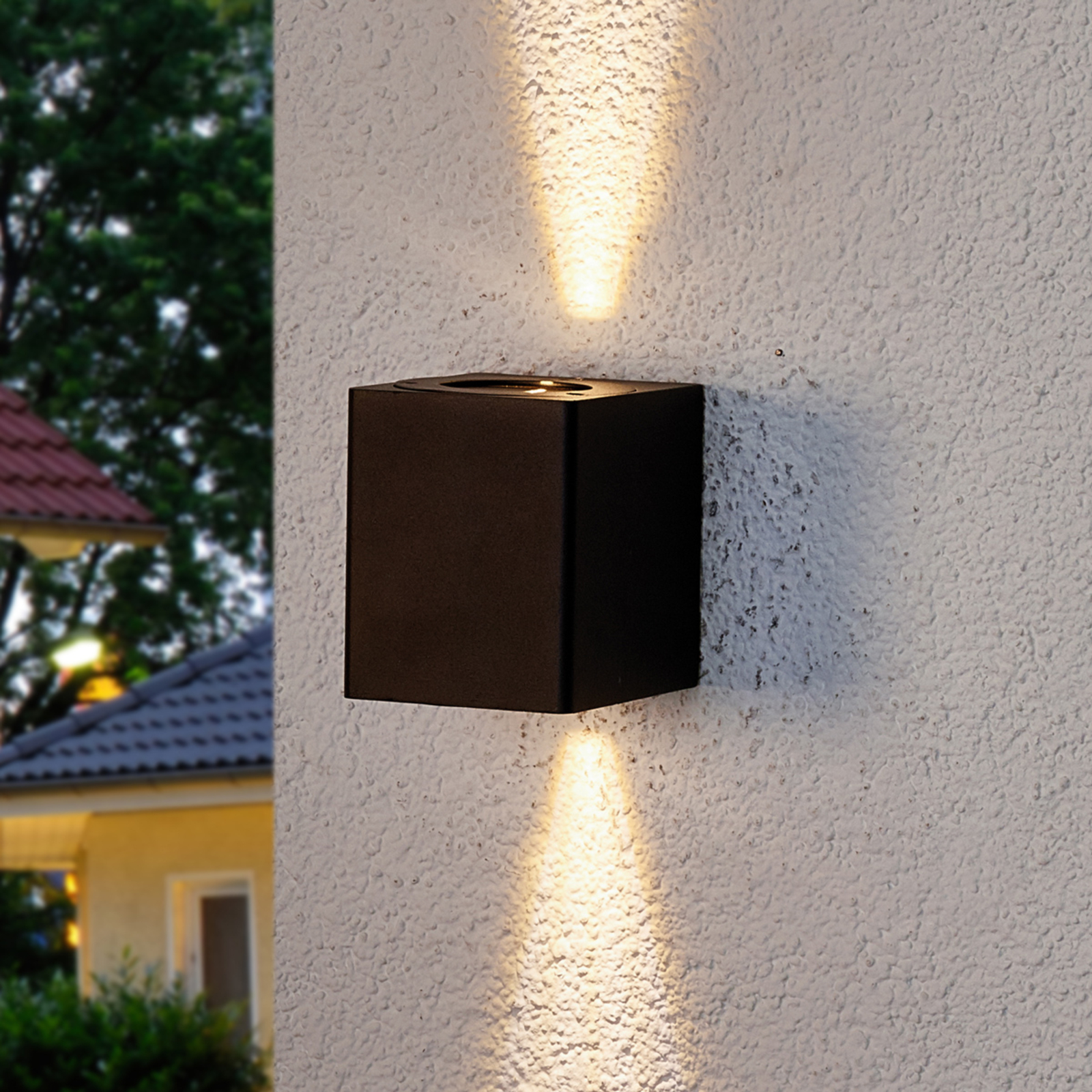 Lukas - LED-Außenwandlampe mit Dekofiltern