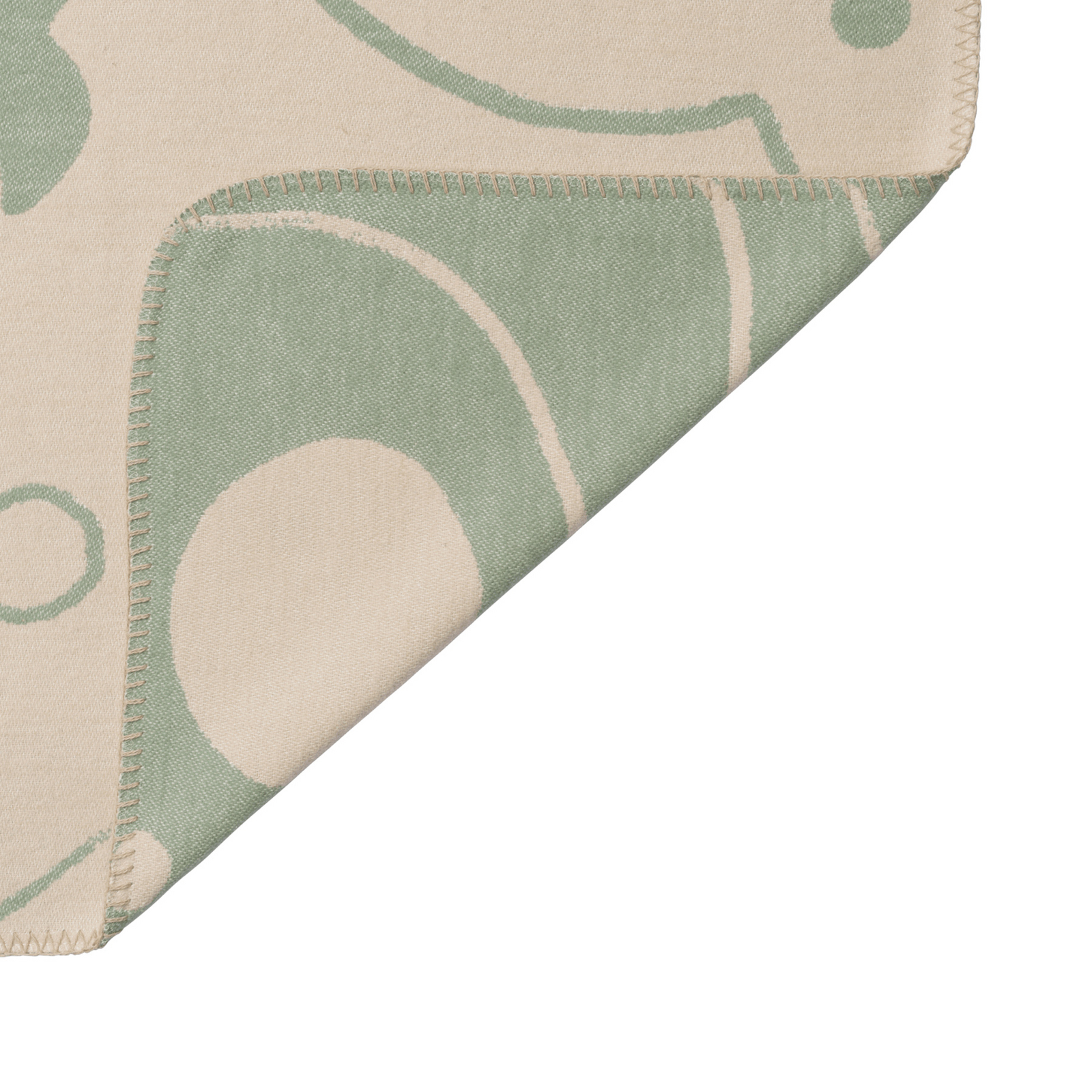 Skye blanket, green/cream, 120 x 80 cm - ferm LIVING