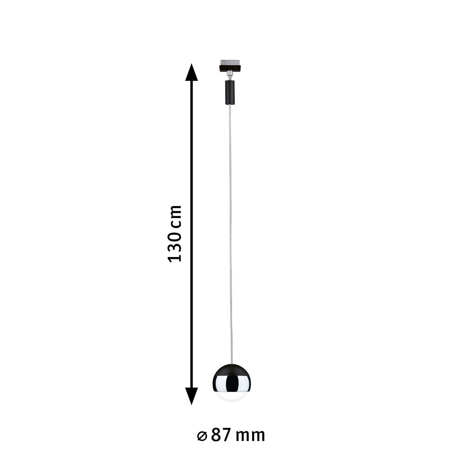 Paulmann URail Capsule II wisząca 4 000 K czarna