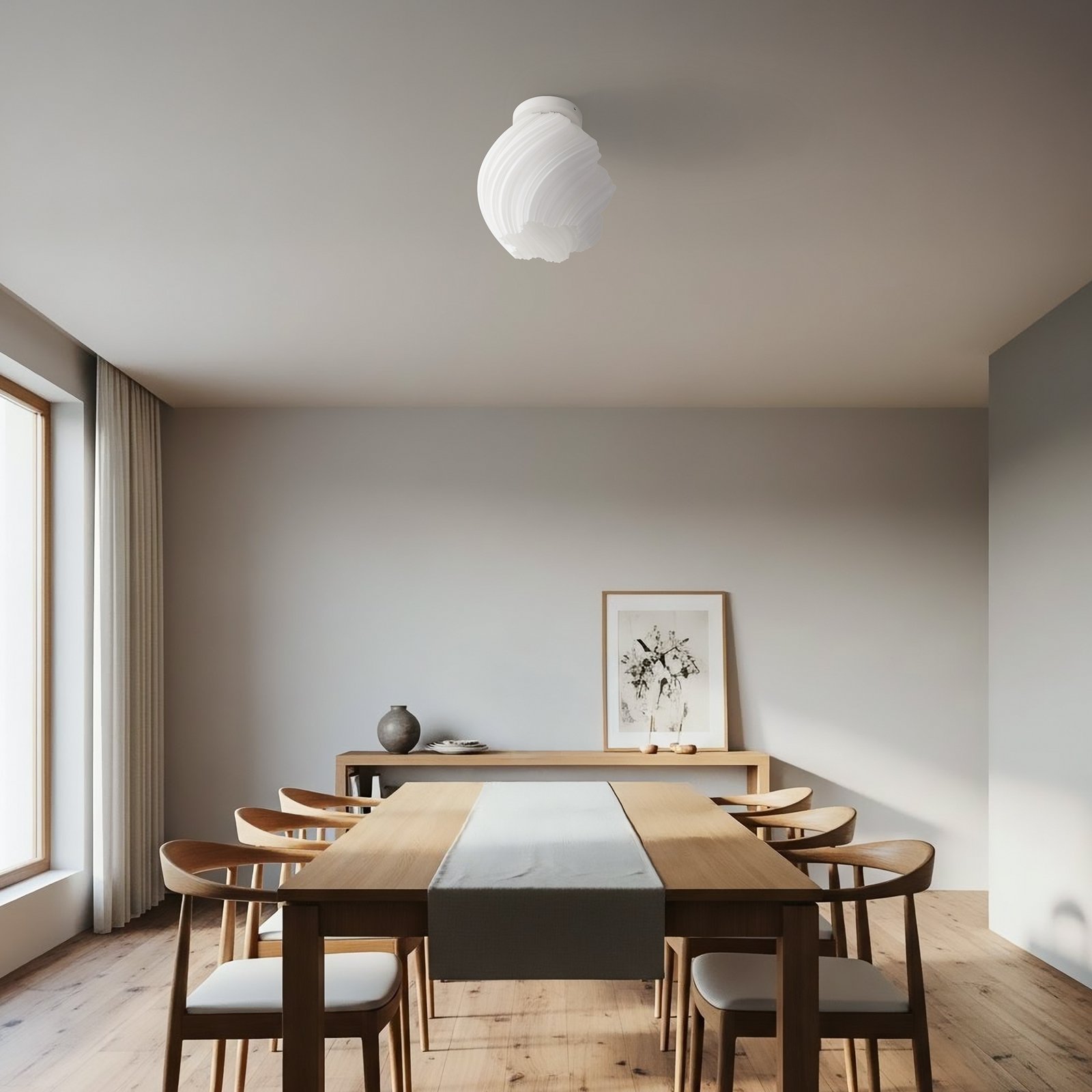 Stropní světlo Nuvia 32 cm 3D tisk bílá - Lindby Stropní světlo Nuvia 32 cm 3D tisk bílá - Lindby