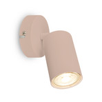 Foco de pared Tip, beige, 1 luz, metal, GU10, orientable