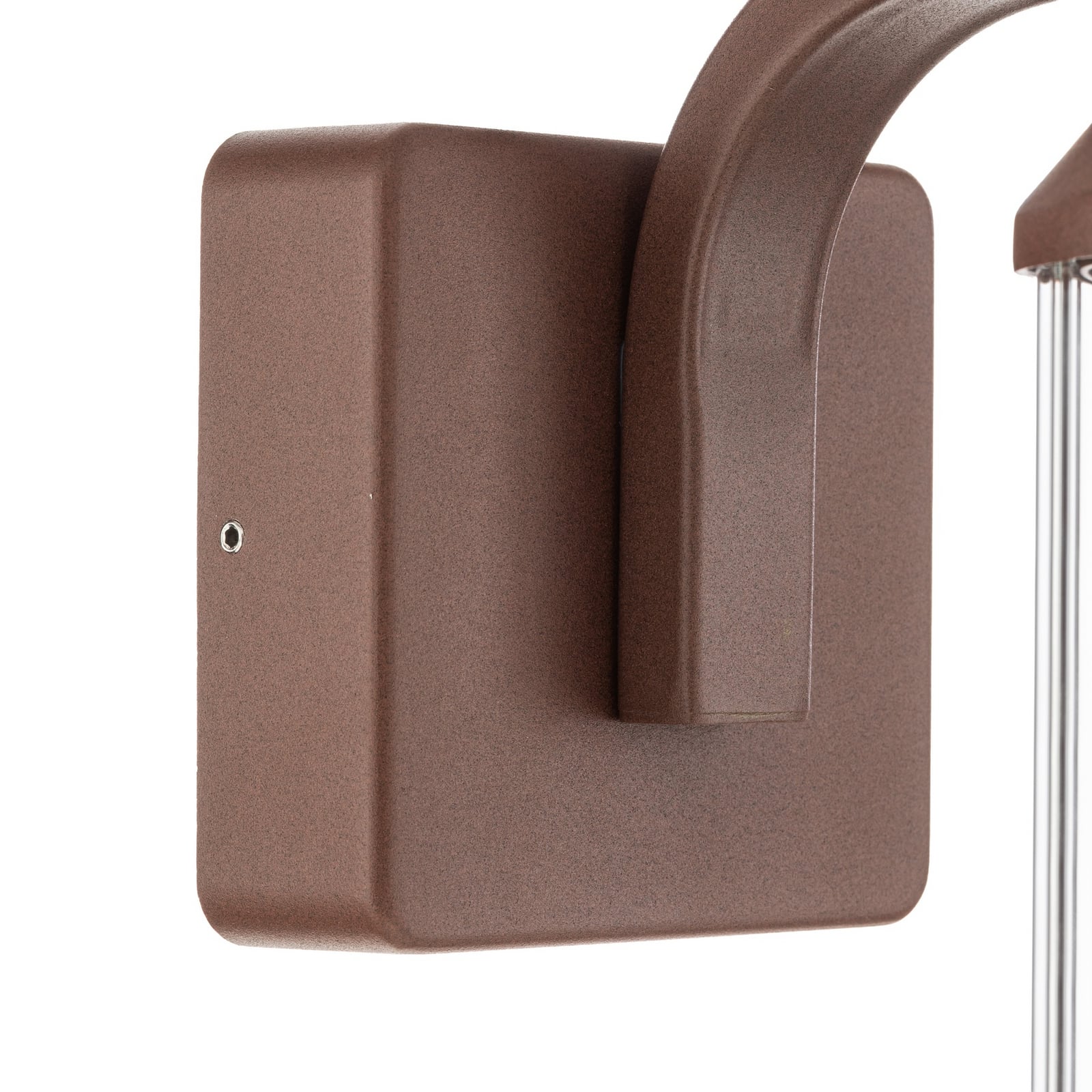 Lindby LED outdoor wall light Neravio, rust, height 26 cm, IP54