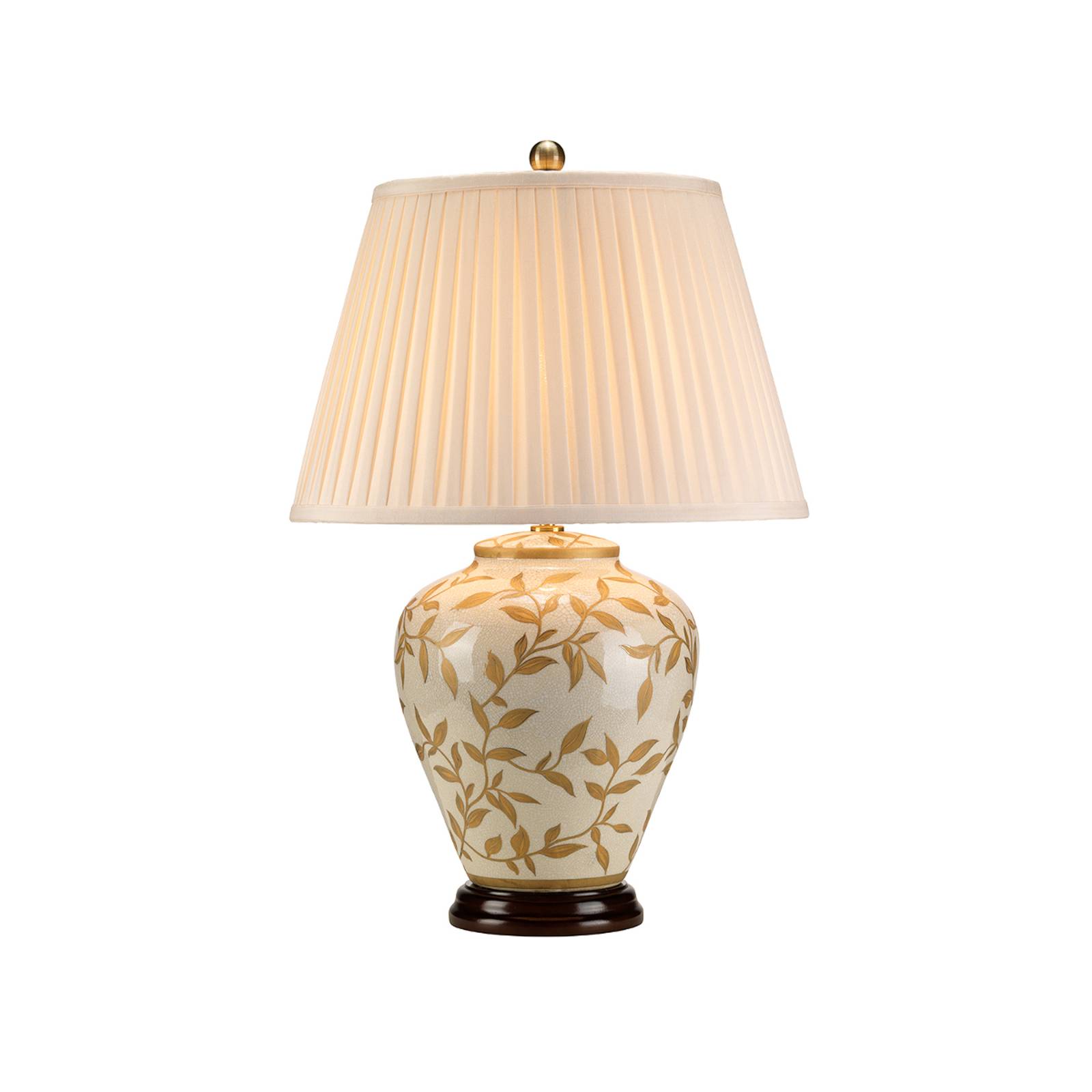 Photos - Desk Lamp Elstead Leaves table lamp, porcelain base 