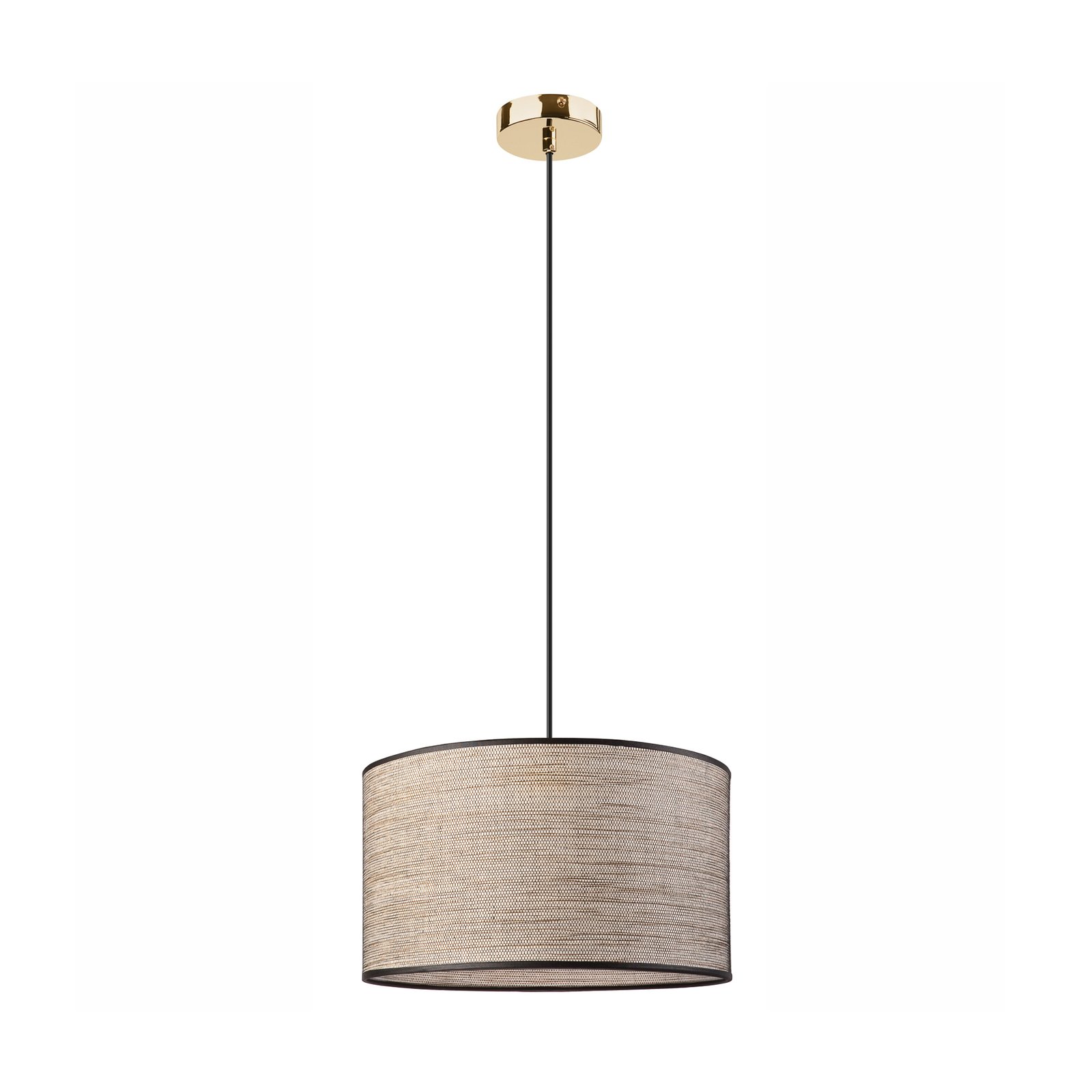 Penelope pendant light, Ø 35 cm, light brown, 1-bulb