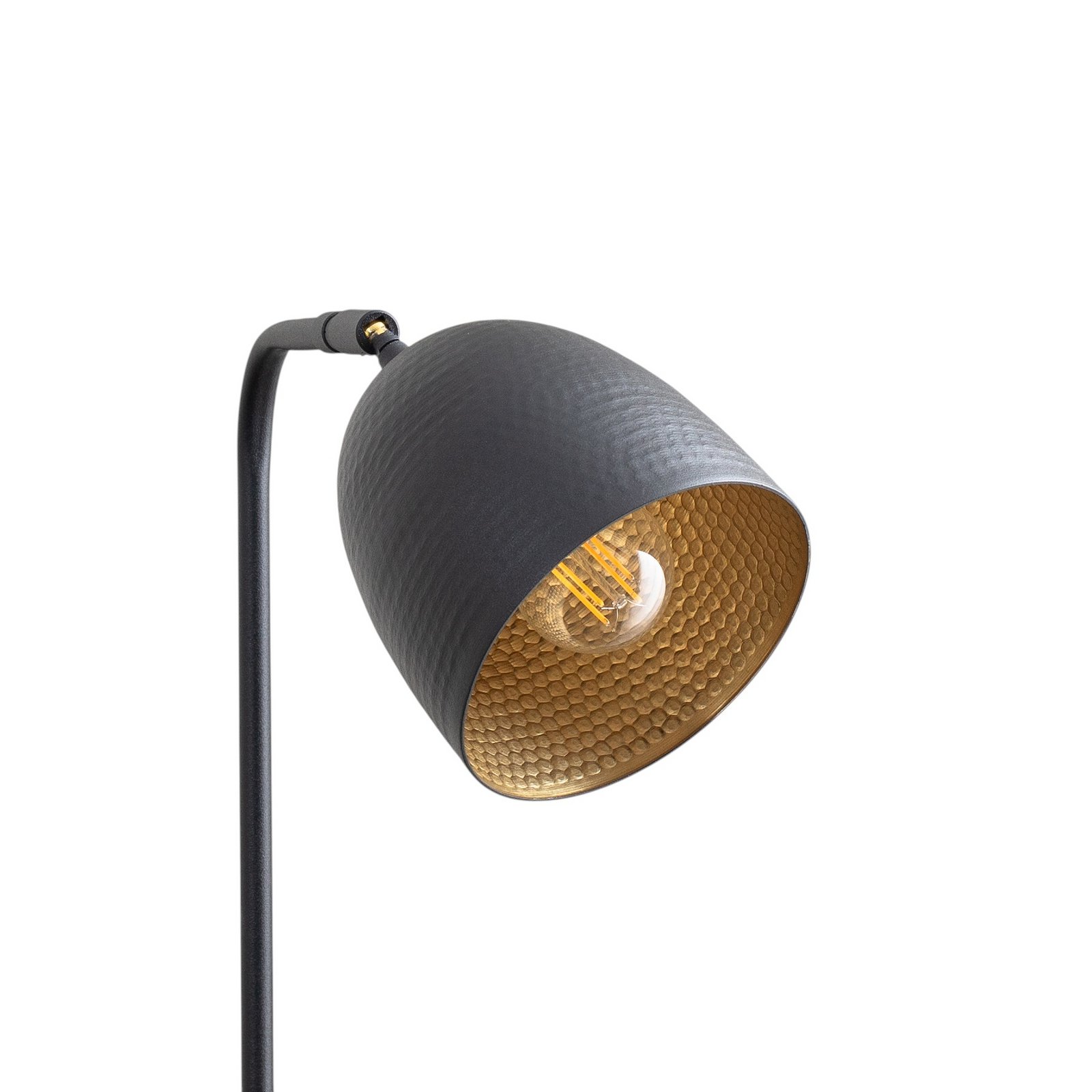 Tattoo 4090 floor lamp, black, metal, height 120 cm