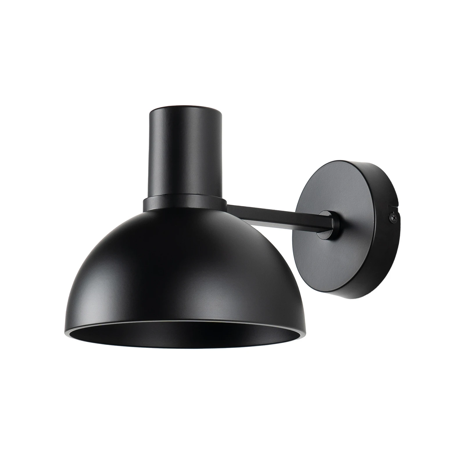 Lucande Mostrid sienas lampa no melnas dzelzs