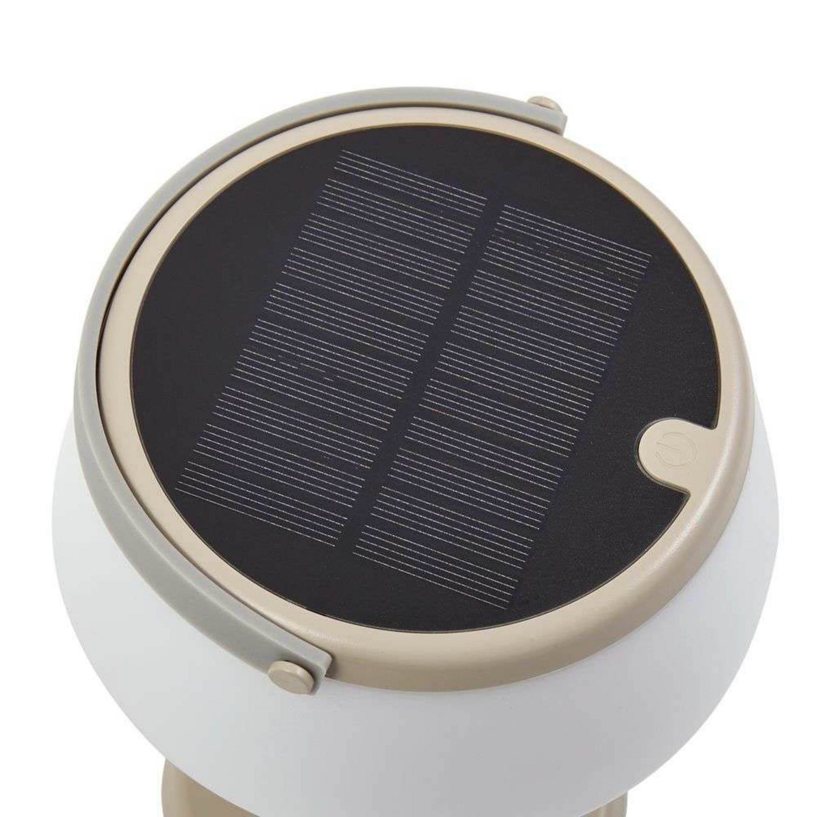 Mikkel Portable Célula solar Lámpara de Sobremesa Dim. Beige - Lindby