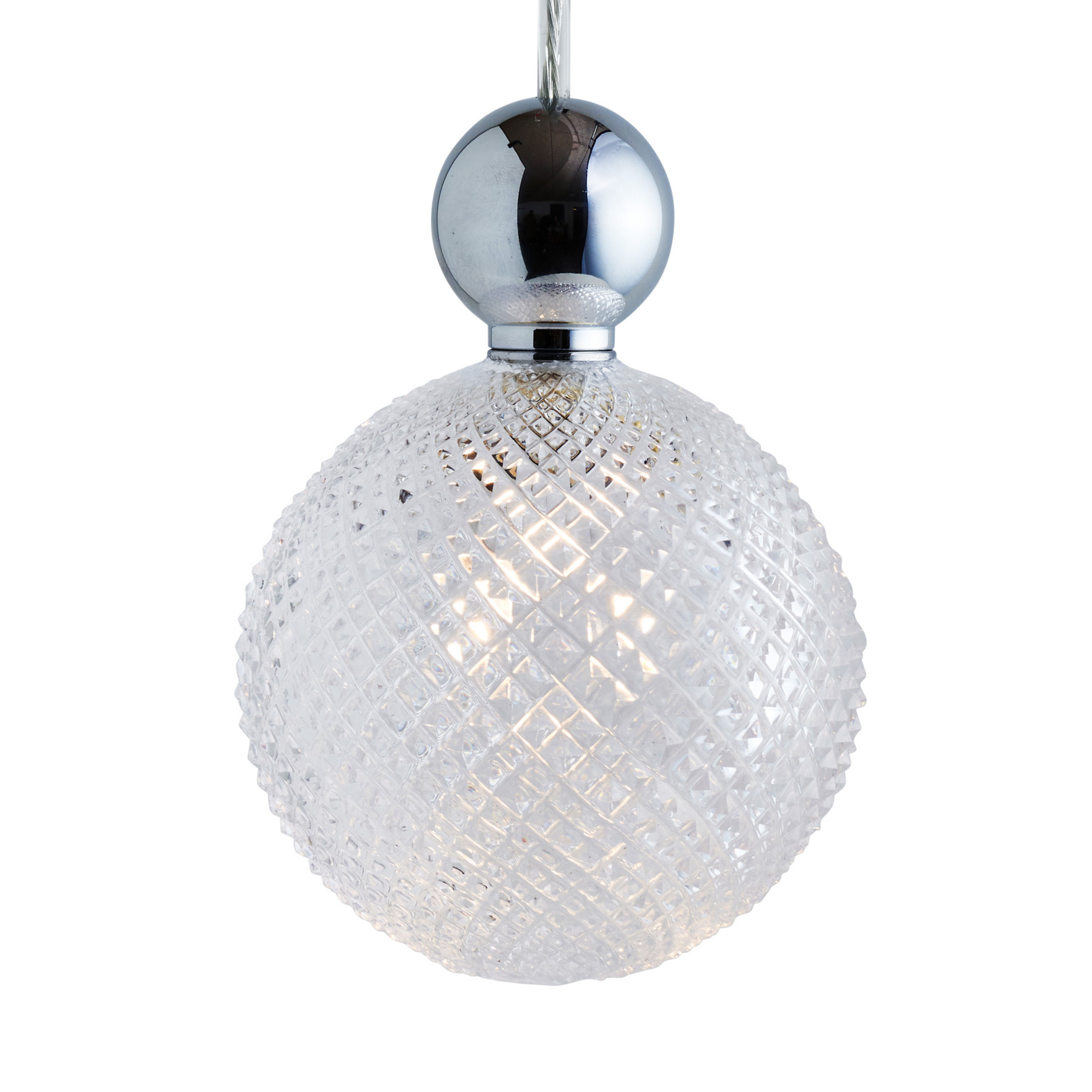 EBB & FLOW Uva L Balles suspendues argent clair mini check