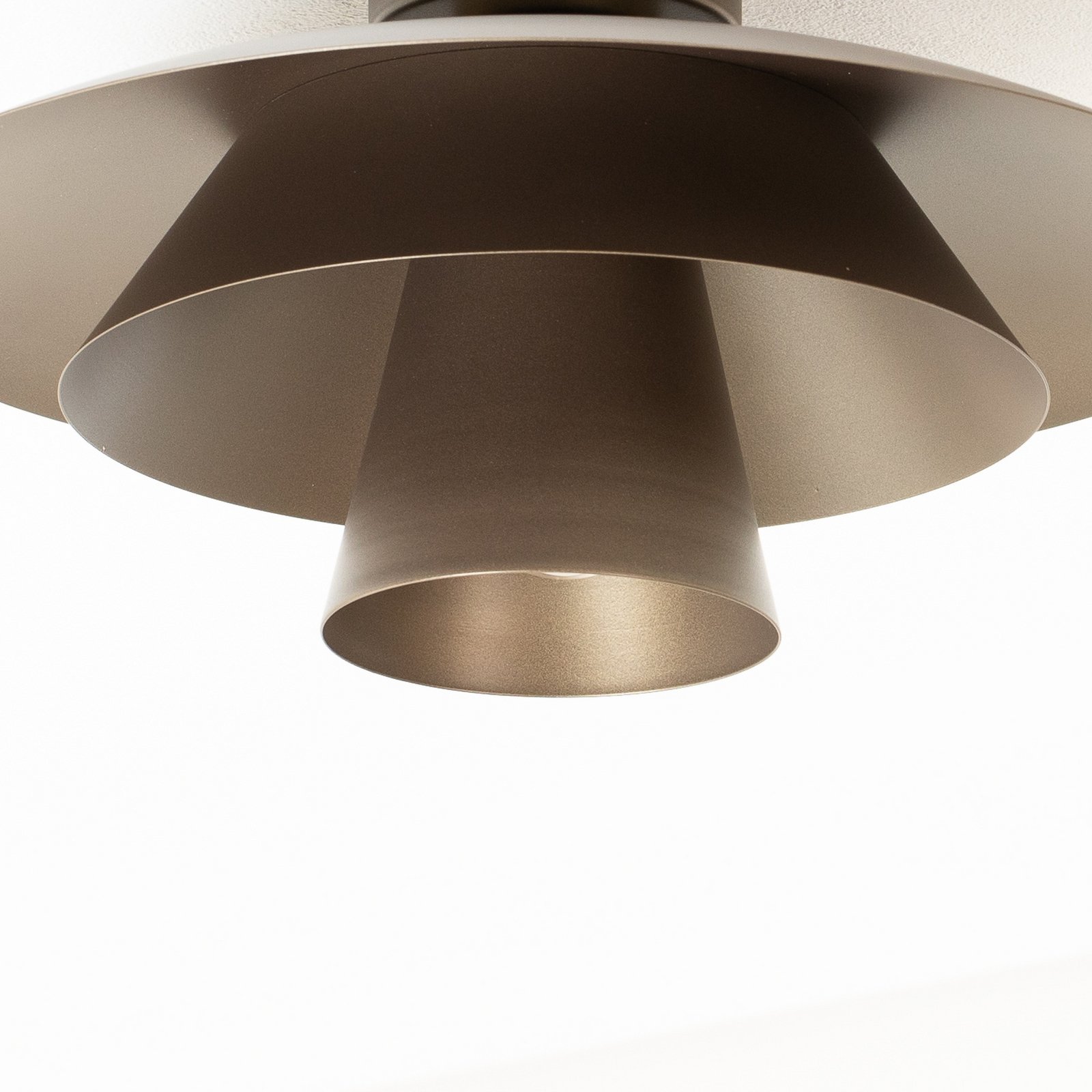 Deckenleuchte Plato, titan, Metall, Ø 38 cm, E27