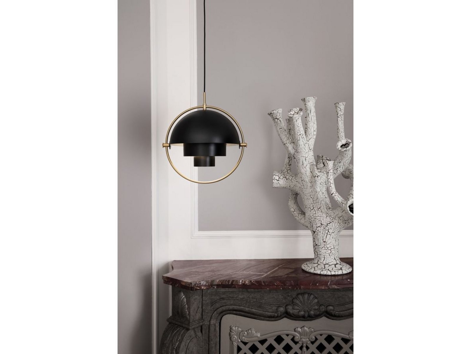 Multi-Lite Lustră Pendul S Chrome/Black - GUBI