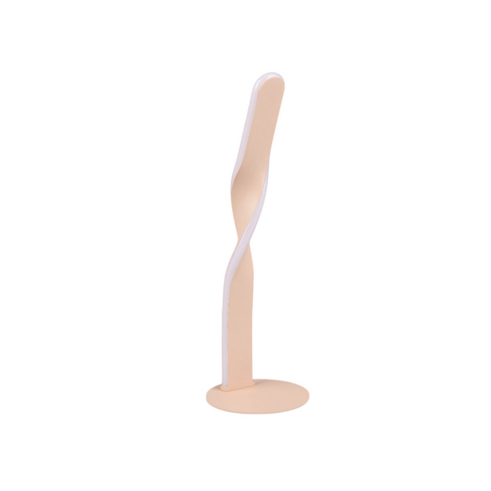 Lampe de table LED Ginko, sable, métal, hauteur 40,5 cm
