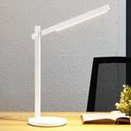 Lindby Loretta LED galda lampa, CCT, balta