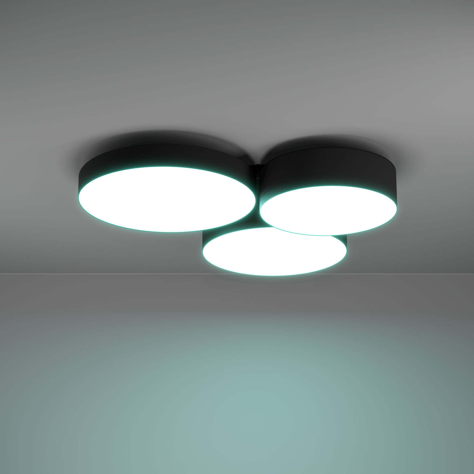 EGLO connect Smart LED stropní svítidlo Barbano-Z, černé