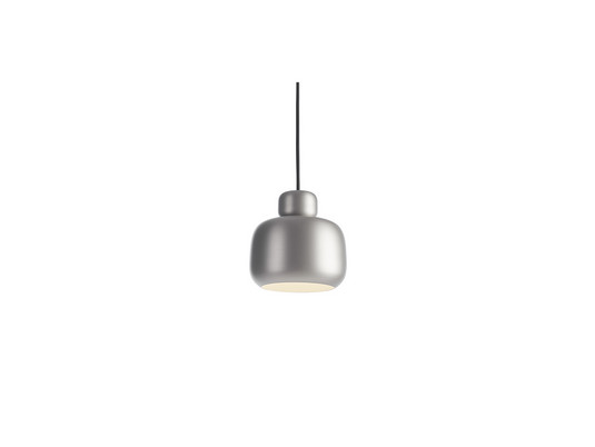 Lampada a sospensione Stone Small, argento, metallo, Ø 16 cm - Woud